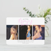 ミニマルフォト スイート16 バースデーパーティー 招待状 (スタンド正面)