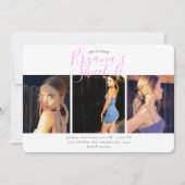 ミニマルフォト スイート16 バースデーパーティー 招待状 (正面)