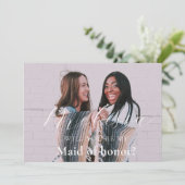 ミニマルフォト ブライドメイド プロポーズカード 招待状 (スタンド正面)
