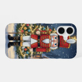 ミニマルフォレストキャットiPhoneケース iPhone 16ケース (裏面横)