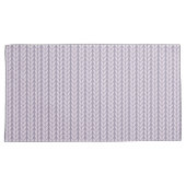 ミニマルフランスの薄紫パープルニットルック 枕カバー (正面右)