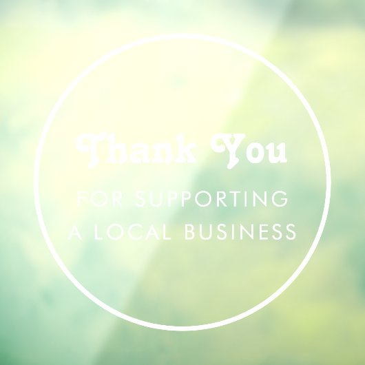 ミニマルフレーム サンクス ローカルビジネス ブランディング ウィンドウサイン (シート3)