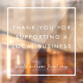 ミニマルフレーム サンクス ローカルビジネス ブランディング ウィンドウサイン (シート2)