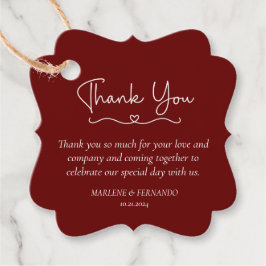 ミニマルフローラありがとう好意ギフトラベル フェイバータグ