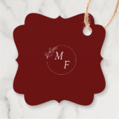 ミニマルフローラありがとう好意ギフトラベル フェイバータグ (裏面)