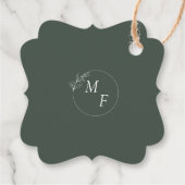 ミニマルフローラありがとう好意ギフトラベル フェイバータグ (裏面)