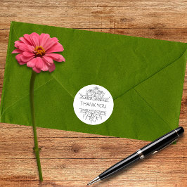 ミニマルフローラありがとう ラウンドシール