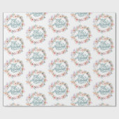 ミニマルフローライードムバラク | Eid Gift ラッピングペーパー (フラット)