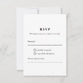 ミニマルフローラエレガント植物単図リース 出欠カード (裏面)