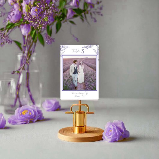 ミニマルフローラカップルの写真と番号 テーブルナンバー