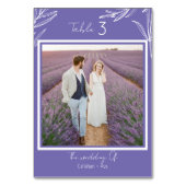 ミニマルフローラカップルの写真と番号 テーブルナンバー (正面)