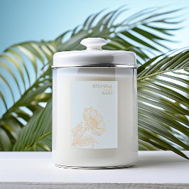 ミニマルフローラキャンドルラベル フードラベル