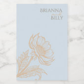 ミニマルフローラキャンドルラベル フードラベル (シングルラベル)