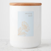 ミニマルフローラキャンドルラベル フードラベル (正面)