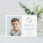 ミニマルフローラクロスファースト・コミュニオンフォト サンキューカード (スタンド正面)