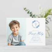 ミニマルフローラクロスボーイズ第一聖餐式 招待状 (スタンド正面)