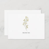 ミニマルフローラサンキューカード サンキューカード (正面/裏面)