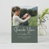 ミニマルフローラサンキューカード 招待状 (スタンド正面)