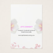 ミニマルフローラジュエリーディスプレイカードテンプレート (裏面)