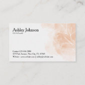 ミニマルフローラスタイル設計者 名刺 (裏面)