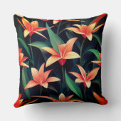 ミニマルフローラチャームシームレスパターン クッション (裏面)