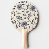 ミニマルフローラデザインと名前をカスタムする 卓球ラケット (正面)