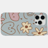 ミニマルフローラハート ガーリー Case-Mate iPhoneケース (裏面 (横))