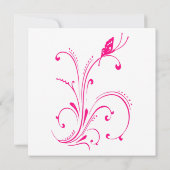 ミニマルフローラバチェロレッテ招待状 招待状 (裏面)