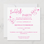 ミニマルフローラバチェロレッテ招待状 招待状 (正面)
