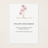 ミニマルフローラパーソナライズされたジュエリー表示 (裏面)