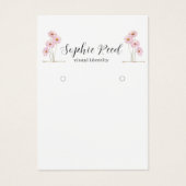 ミニマルフローラパーソナライズされたジュエリー表示 (正面)