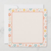 ミニマルフローラパーソナライズされたボホマザーズデイ カード (裏面)