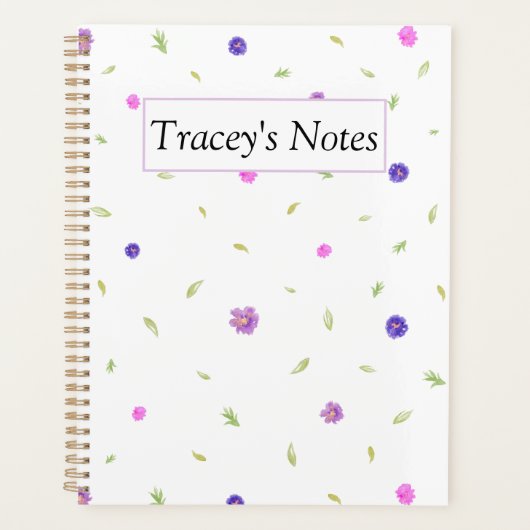 ミニマルフローラプランナー-カスタムクリスマスプレゼント プランナー手帳 (正面)