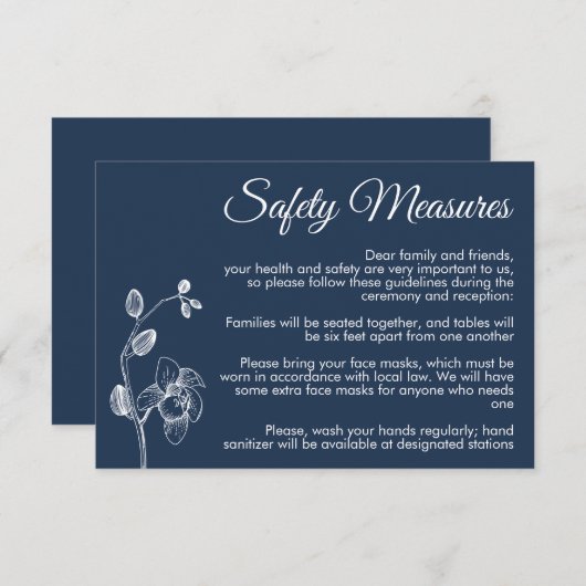 ミニマルフローラモダン安全対策 エンクロージャーカード (正面/裏面)