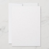 ミニマルフローララインアート結婚式招待状 招待状 (裏面)