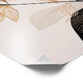 ミニマルフローララインアート フォトプリント            (角)