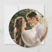 ミニマルフローラリーステラコッタフォト結婚ズ 招待状 (裏面)