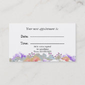ミニマルフローラ医療アポイントメントカード 予約カード (正面)