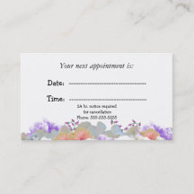 ミニマルフローラ医療アポイントメントカード