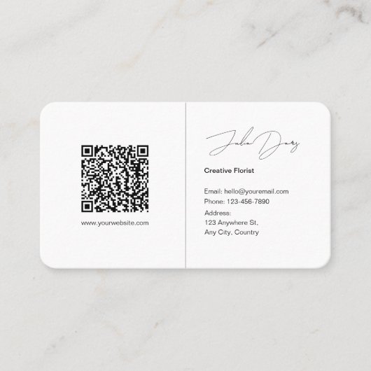 ミニマルフローラ名刺 名刺 (正面)