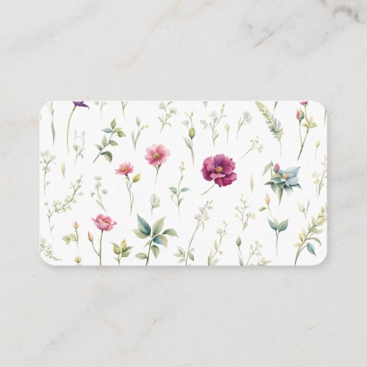 ミニマルフローラ名刺 名刺 (裏面)