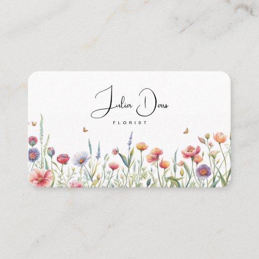 ミニマルフローラ名刺 名刺 (正面)