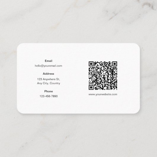 ミニマルフローラ名刺 名刺 (裏面)