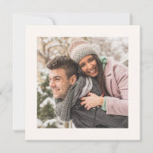 ミニマルフローラ夫の妻バレンタインカード 招待状 (裏面)