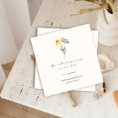 ミニマルフローラ夫の妻バレンタインカード 招待状