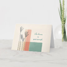 ミニマルフローラ母の日カード – 彼女の開花2