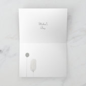 ミニマルフローラ母の日カード – 彼女の開花3 サンキューカード (内部)