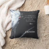 ミニマルフローラ白黒名装飾用クッション クッション (ブランケット)