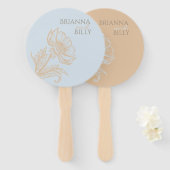 ミニマルフローラ結婚のファン ハンドファン (正面&裏面)