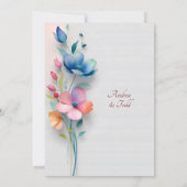 ミニマルフローラ結婚ズ 招待状 (裏面)